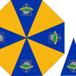 Tipperary GAA Golf Umbrella  60" Storm-Proof Royal Amber - Image 2