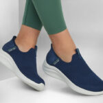 SKechers FLEX 3.0 EASY WIN SLIP IN's Shoe NAVY (Womens) - Image 6