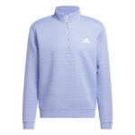 Adidas Ultimate365 Dwr Textured Quarter Zip Sweatshirt Blue (Mens) - Image 2