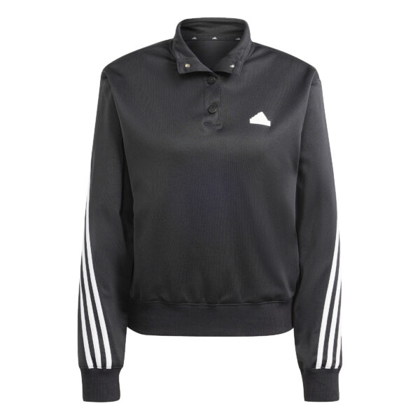 adidas ICONIC 3S TRACKSUIT TOP Black White (Womens)