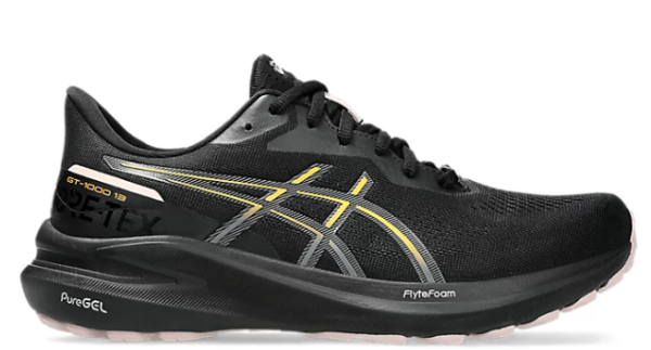 Asics GT-1000 13 GTX Gortex Running Shoe Black Stadium Orange (Women's)