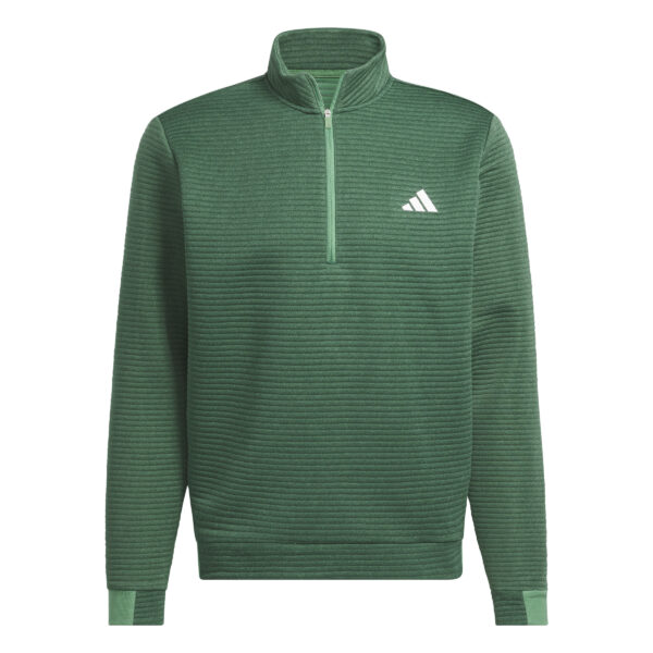 Adidas Golf Ultimate365 Dwr Textured Half Zip Sweatshirt Green (Men’s)