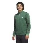 Adidas Golf Ultimate365 Dwr Textured Half Zip Sweatshirt Green (Men’s) - Image 8
