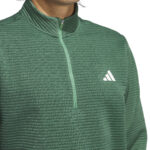 Adidas Golf Ultimate365 Dwr Textured Half Zip Sweatshirt Green (Men’s) - Image 3