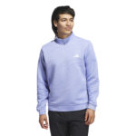 Adidas Ultimate365 Dwr Textured Quarter Zip Sweatshirt Blue (Mens) - Image 4