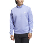 Adidas Ultimate365 Dwr Textured Quarter Zip Sweatshirt Blue (Mens) - Image 3