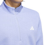 Adidas Ultimate365 Dwr Textured Quarter Zip Sweatshirt Blue (Mens) - Image 6