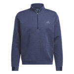 Adidas Golf  Ultimate365 Dwr Textured Half  Zip Sweatshirt Navy (Men's) - Image 3