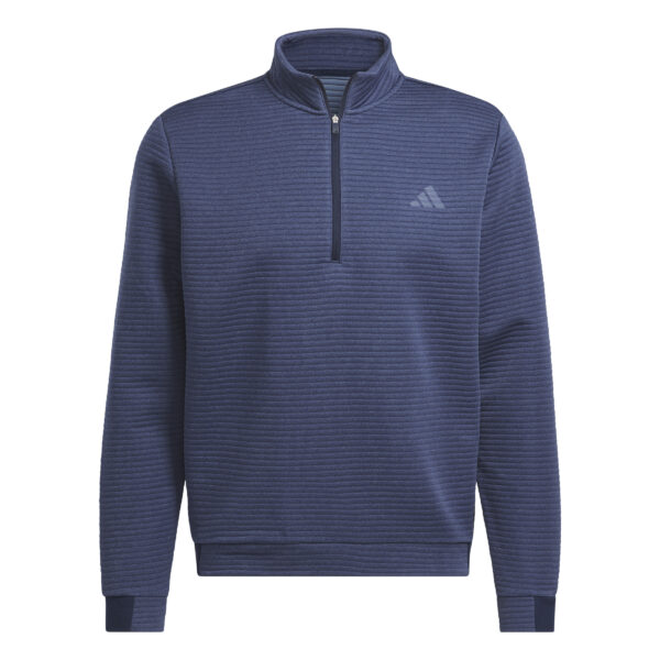 Adidas Golf  Ultimate365 Dwr Textured Half  Zip Sweatshirt Navy (Men's)