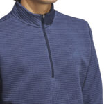 Adidas Golf  Ultimate365 Dwr Textured Half  Zip Sweatshirt Navy (Men's) - Image 8