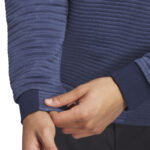 Adidas Golf  Ultimate365 Dwr Textured Half  Zip Sweatshirt Navy (Men's) - Image 9