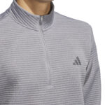 Adidas Ultimate365 Dwr Textured Quarter Zip Sweatshirt Grey (Mens) - Image 7
