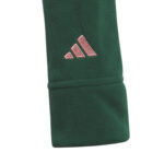 adidas Golf Quarter Zip Fleece Crop Top  Green Pink Black (Kid's) - Image 5