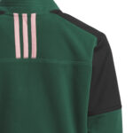adidas Golf Quarter Zip Fleece Crop Top  Green Pink Black (Kid's) - Image 6
