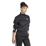 adidas ICONIC 3S TRACKSUIT TOP Black White (Womens) - Image 6
