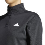 adidas ICONIC 3S TRACKSUIT TOP Black White (Womens) - Image 7