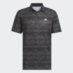 adidas Ultimate365 HEAT.RDY Stripe Golf Polo Shirt Carbon/Black (Men’s) - Image 2