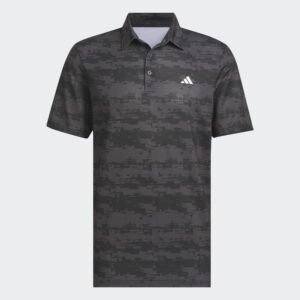 adidas Ultimate365 HEAT.RDY Stripe Golf Polo Shirt Carbon/Black (Men’s)