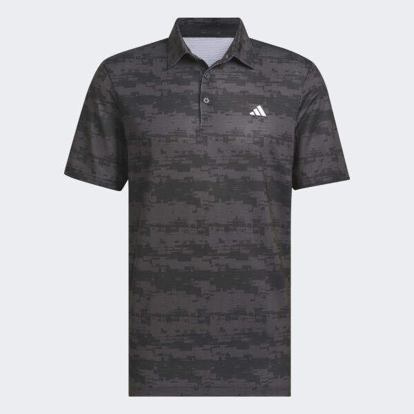 adidas Ultimate365 HEAT.RDY Stripe Golf Polo Shirt Carbon/Black (Men’s)
