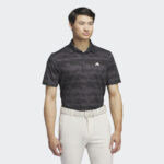 adidas Ultimate365 HEAT.RDY Stripe Golf Polo Shirt Carbon/Black (Men’s) - Image 3