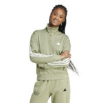 adidas ICONIC 3S Track Suit Top Green (Womens) - Image 3