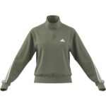 adidas ICONIC 3S Track Suit Top Green (Womens) - Image 6