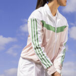 Adidas Ultimate 365 Twistknit Track Top  White/Green/Pink (Women's) - Image 3