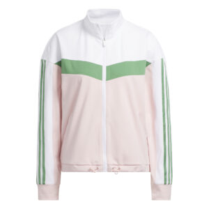 Adidas Ultimate 365 Twistknit Track Top  White/Green/Pink (Women's)