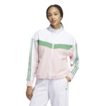 Adidas Ultimate 365 Twistknit Track Top  White/Green/Pink (Women's) - Image 12