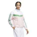 Adidas Ultimate 365 Twistknit Track Top  White/Green/Pink (Women's) - Image 9