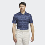 adidas  Ultimate365 HEAT.RDY Stripe Golf Polo Shirt  Preloved Ink / Collegiate Navy (Men's) - Image 3