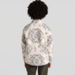 CRAGHOPPERS Pico Half Zip Top  Printed Calico Cream/Green/Pink (Girls) - Image 5