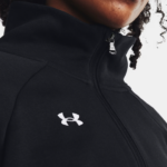 Under ARmour UA Rival Fleece ½ Zip Top Black | Blue | White | Siclia Green (Women's) - Image 4