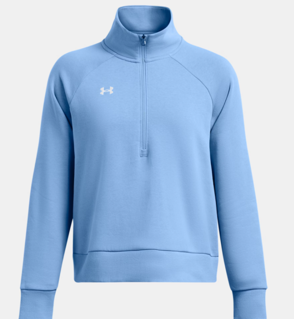 Under ARmour UA Rival Fleece ½ Zip Top Black | Blue | White | Siclia Green (Women's)