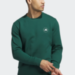 adidas Core Crewneck Golf Sweatshirt - Green (Men's) - Image 6