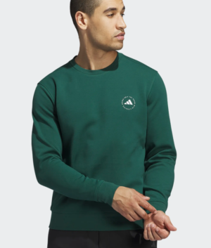 adidas Core Crewneck Golf Sweatshirt - Green (Men's)