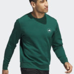 adidas Core Crewneck Golf Sweatshirt - Green (Men's) - Image 4