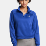 Under Armour UA Armour Fleece® Pro ½ Zip Top Blue(Women’s) - Image 5