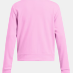 Under Armour Rival Terry Crewneck Top Stellar Pink / White (Women's) - Image 2