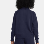 Under ARmour UA Rival Fleece ½ Zip Top Black | Blue | White | Siclia Green (Women's) - Image 15