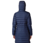 Columbia LAKE 22 Long Down Hooded Jacket Navy (Women's) - Image 2