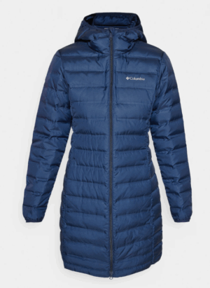 Columbia LAKE 22 Long Down Hooded Jacket Navy (Women's)