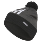Adidas Pom Cold Rdy 3 Stripe Beanie Hat Grey/Black (Men's) - Image 2