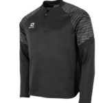 Stanno Bolt Black/Grey Quarter Zip Top - Puckane Tennis Club (Kids/Adults) Pre-order 2025 - Image 2