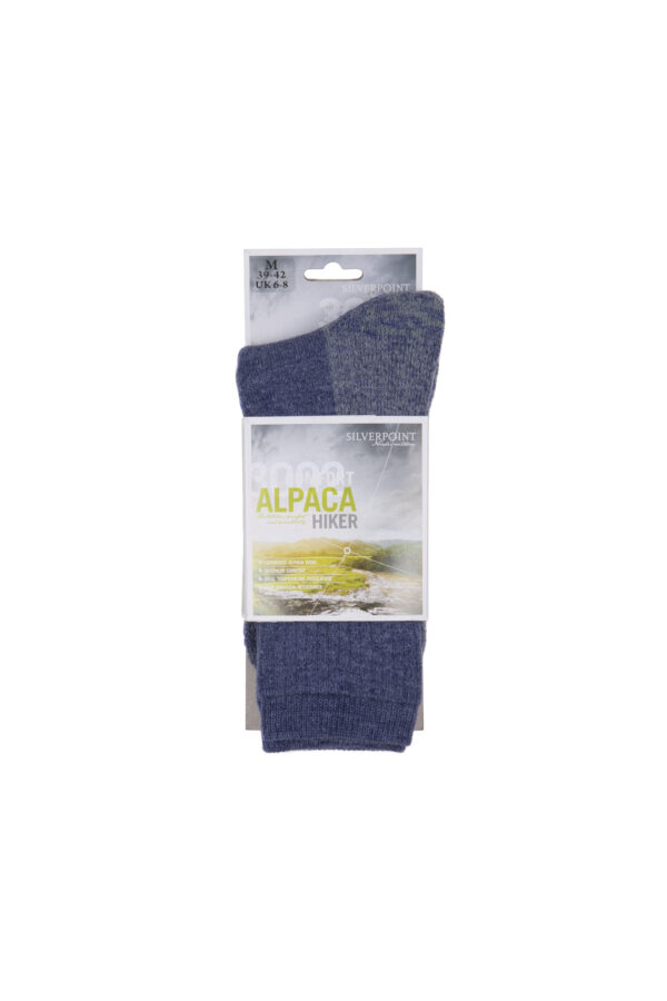 Silverpoint Alpaca Merino Hiker Sock  (Blue | Black | Raspberry) Unisex
