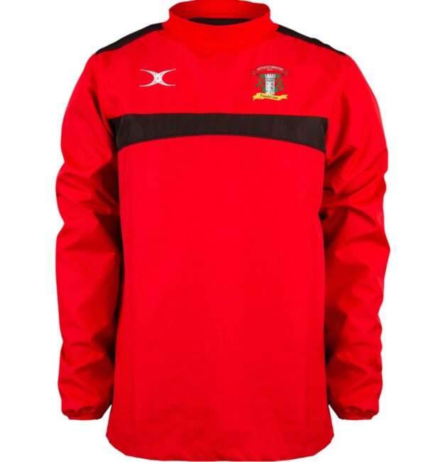 Nenagh Ormond Rugby Gilbert Photon Warm Up Top  - Red/Black