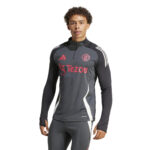 adidas Manchester United 2024/25 Quarter Zip Tiro 24 Training Top Carbon/Black (Kid/Adults) - Image 3