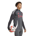 adidas Manchester United 2024/25 Quarter Zip Tiro 24 Training Top Carbon/Black (Kid/Adults) - Image 6