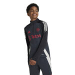 adidas Manchester United 2024/25 Quarter Zip Tiro 24 Training Top Carbon/Black (Kid/Adults) - Image 9
