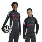 adidas Manchester United 2024/25 Quarter Zip Tiro 24 Training Top Carbon/Black (Kid/Adults) - Image 12